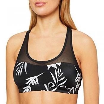 Roxy Chasing Dreams - Sujetador Deportivo para Mujer Sujetador Deportivo, Mujer, True Black Full bicolys, L