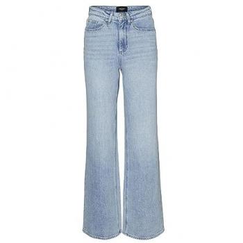 Vero Moda Tessa High Waist Straight Jeans for Women - Light Blue Denim 27/30
