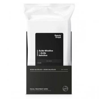 Toallitas Desmaquillantes con Tratamiento Ácido Glicólico + Ácido Salicílico - Beauty Drops