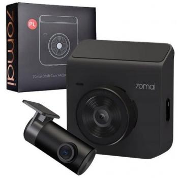 Xiaomi 70mai Kit Dash Cam A400 Negro + Cámara Trasera 70mai RC09