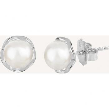 Pendientes Essentials de plata 1ª Ley 925 con perla cultivada