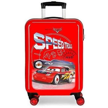 Disney Cars Speed Trails Maleta de Cabina Rojo 38x55x20 cms Rígida ABS Cierre combinación 34L 2,6Kgs 4 Ruedas Dobles Equipaje de Mano