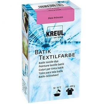 Tintes para Batik KREUL Rosa Princesa, 70 g, Polvo con Sal de Teñido para Textiles