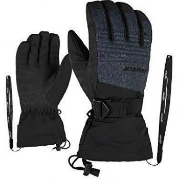 Ziener Gloves Gannik Guantes Esquí, Hombre, Grey Denim, 9,5