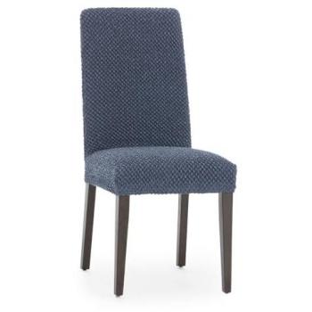 Funda para Silla Bielástica con Respaldo Pack 2 Thor, Color Azul, Dimensiones 50 x 55 x 50 cm