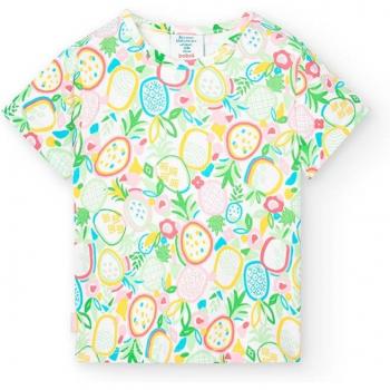 Camiseta de bebé niña con estampado frutal - BCI