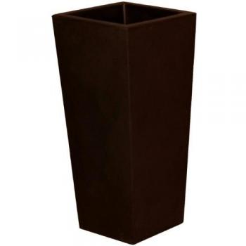 Vaso Cuadrado Alto Génesis Antracita - 100 cm
