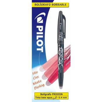 Bolígrafo Pilot Frixion Ball Borrable 0.7 mm Punta Media Negro en Blister