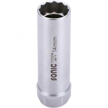 Llave para bujías SONIC 7172214, herramienta de 4 mm con 12 caras y resorte