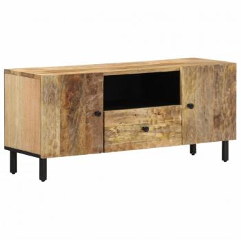 Mueble de TV madera maciza de mango 105x33x46 cm Vidaxl Marrón