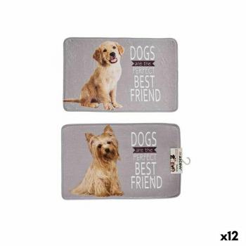 Mascow Alfombra para Perros Gris - 45 x 0,5 x 69 cm - 100 % poliéster - 12 Unidades - Mascotas - Perro