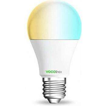VOCOlinc L2 Bombilla de Luz LED Inteligente Smart Bulb, Regulable, Efectos de Iluminación, Funciona con Apple HomeKit y Google Assistant, No Se Requiere el Hub, A60 E27, Wi-Fi 2,4GHz