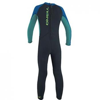 Traje de neopreno O'Neill Reactor 2 2mm Back Zip Full para niños, manga larga, color gris azul, unisex