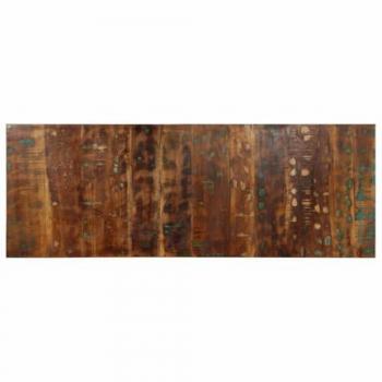 Cabecero de cama multicolor 140 cm de madera maciza reciclada