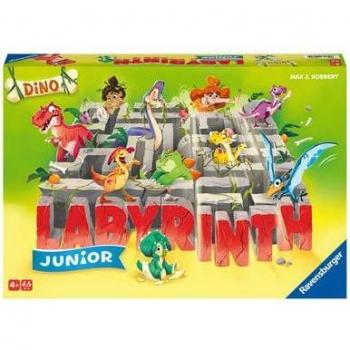 Juego de Mesa Laberinto Dino Junior Ravensburger - Para Niños a Partir de 4 Años, 2-4 Jugadores, Tema de Dinosaurios