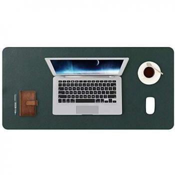 DOBAOJIA Alfombrilla de Ratón Extendida Mousepad Tapete de Escritura Estera Oficina Alfombrilla Escritorio Protector Escritorio, Cuero PU Impermeable + Gamuza Antideslizante