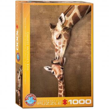 Eurographics Puzzle Giraffe Mother's Kiss - 1000 Pieces