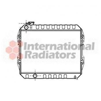Radiador de refrigeración del motor Van Wezel 58002088 para Toyota Hi Lux 2.4 Diesel (1988-1997)