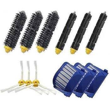 Tammy Style Kit de Reabastecimiento Para iRobot Roomba 600 Serie Einschließlich Aero Vac Filter & Bristle Brush & Flexible Beater Brush & 3-Armed Seitenbürste