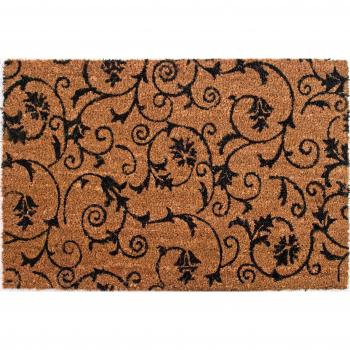Dintex Forja Damasco - Felpudo de coco antideslizante, 50 x 76 cm