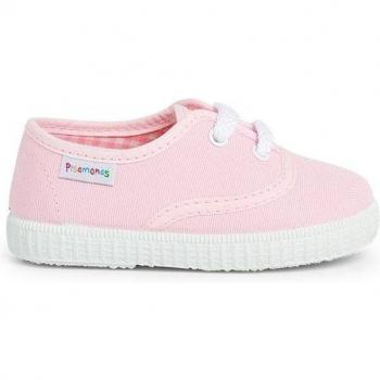 Zapatillas de lona para niños con cordones, hechas en España, marca Pisamonas