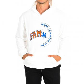 Sudadera con Capucha para Hombre La Martina 11M090-FP533 - Algodón Blanco Talla Mediana