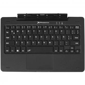 Teclado Phoenix PHSWITCHKEYBOARD+ para Tablet Windows PC 10.1'' con Touchpad, USB 2.0, QWERTY Castellano, Compatible con Sistema Windows 8 y 10
