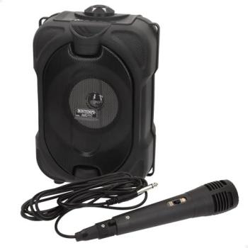 Altavoz Karaoke Portátil Bontempi 50W con Micrófono, Luces RGB, Conexión Inalámbrica, USB, microSD y Radio - Ideal para Fiestas y Eventos