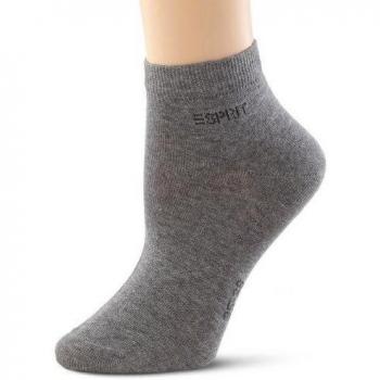 ESPRIT - Calcetines cortos opacas para mujer, talla 35-36, color gris