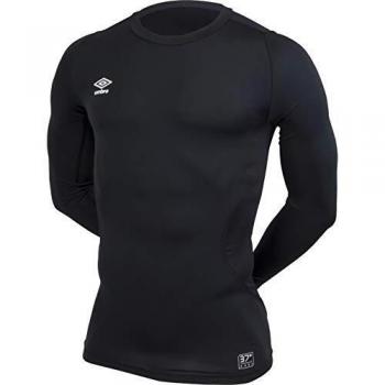 UMBRO - Basela Crew Core L/S, Color Negro, Talla XXL