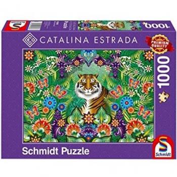 Schmidt Spiele Catalina Estrada Bengal Tiger 1000-Piece Puzzle