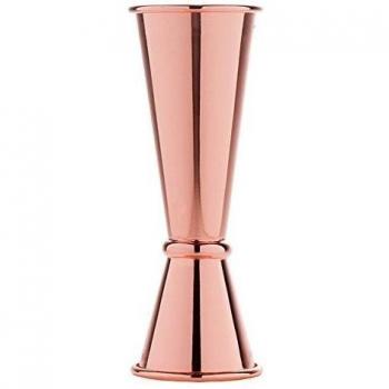 ALANDIA Jigger/Vaso-Medida/Jaro Graduada de Cobre | para la preparación de Cócteles & Gin & Tonic/Ginebra con Aqua Tónica | 30/60 ml