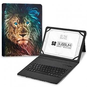 Subblim Keytab Pro Funda con Teclado Bluetooth para Tablet de 9-11 Trendy León