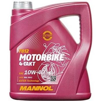 Aceite de motor MANNOL 10W-40 para motocicletas 4 tiempos API SL - 4 litros