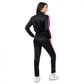 Givova Chándal Revolution Summer Femme Noir/Fuchsia Metallic, Mono Unisexo, Ideal para entrenamiento, Composición ligera y transpirable, Diseño moderno y atractivo
