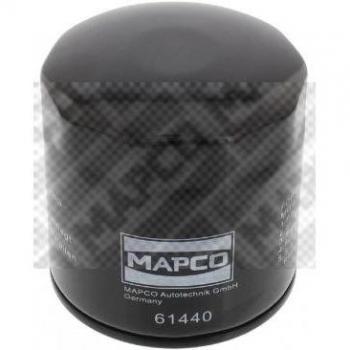 Filtro de aceite MAPCO 61440 - Tipo: Filtro de aceite; Compatibilidad: Válido para varios modelos de vehículos; Material: Papel filtrante de alta calidad; Dimensiones: Diámetro exterior 76 mm, altura
