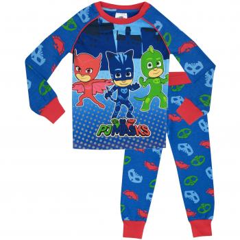 PJ Masks - Pijama para Niños Ajuste Ceñido - 7-8 Años