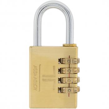Tesa Assa Abloy CPV38LT Candado de Latón de Combinación, Oro