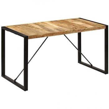 vidaXL Dining Table 140x70x75 cm Solid Mango Wood