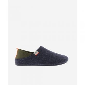 Victoria Norte Zapatillas de casa cerradas unisex de fieltro reciclado con trasera de neopreno y tirador en contraste