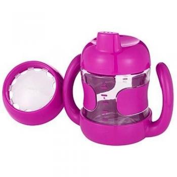 OXO Tot - Vaso 2 en 1 adaptado al crecimiento, color fucsia