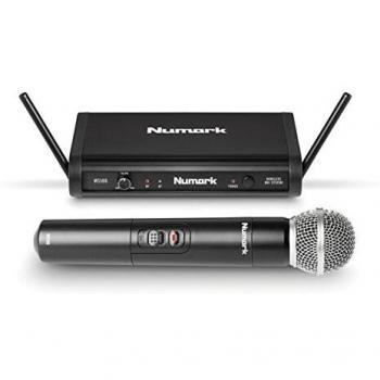 Numark WS100 Diversity inalámbrico Micrófono Sistema con dos pilas AA