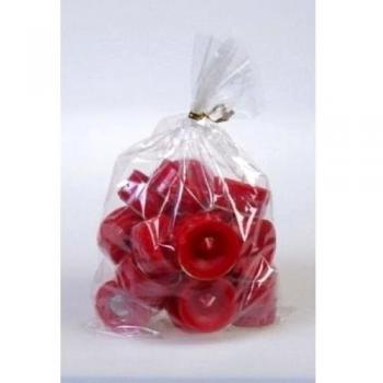 20Original Danés velas sin aroma en acrílico Cup Navidad Rojo