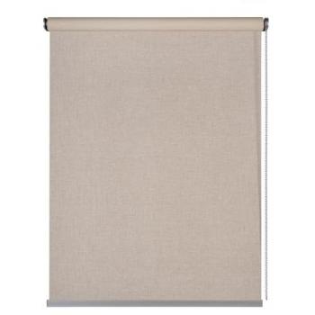 Estor Enrollable Opaco Blackout Premium con Acabados en Aluminio, 100% Poliéster, Color Beige, 180 x 250 cm