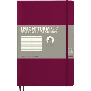 Leuchtturm1917 B6+ Softcover Ruled Notebook in Port Red