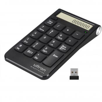 Ultron UN2 Teclado Numérico Portátil RF Inalámbrico Negro