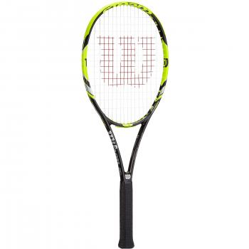 Wilson Steam 99S TNS RKT W/O Raqueta de tenis, Unisex adulto, Amarillo / Negro