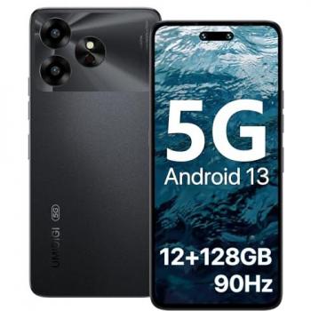Smartphone UMIDIGI G6 5G Android 13 NFC Dimensity 6100+ 50MP, 6GB RAM, 128GB Almacenamiento, Batería de 5000mAh, Pantalla de