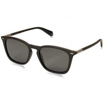 Polaroid PLD 2085/S 003 M9 52 Lightweight Square Unisex Matte Grey Polarized Sunglasses - Size: 52x19x145mm
