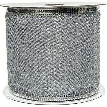 Lazo de purpurina plata 270x6,3 cm EDM 72283
